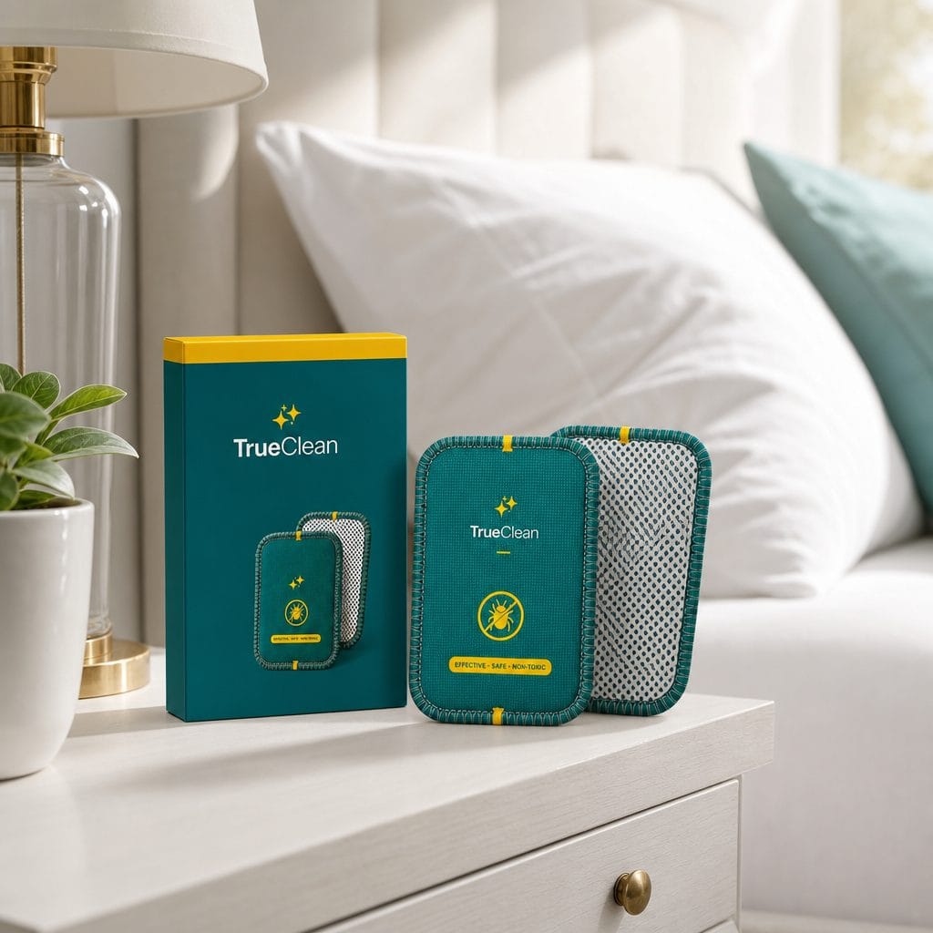 TrueClean CaptureCards on a bedroom nightstand