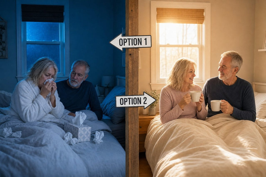 Option 1: another blocked night. Option 2: a rested morning