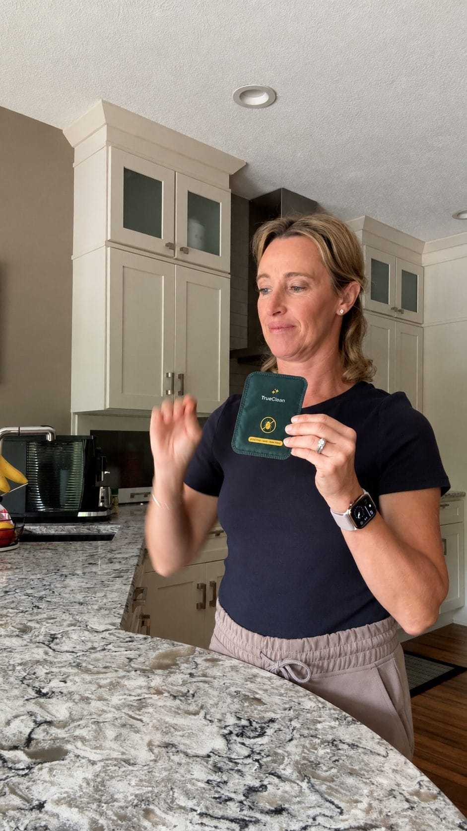 Creator showing a CaptureCard at home