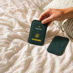 Current CaptureCard held in hand, showing its fabric construction