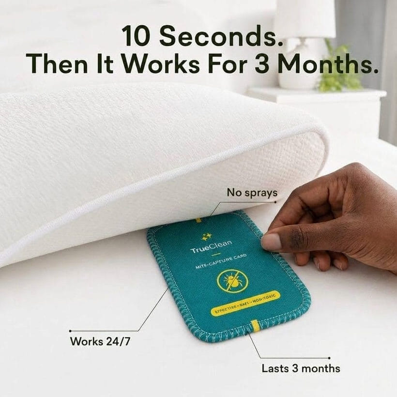 Ten second install under the mattress