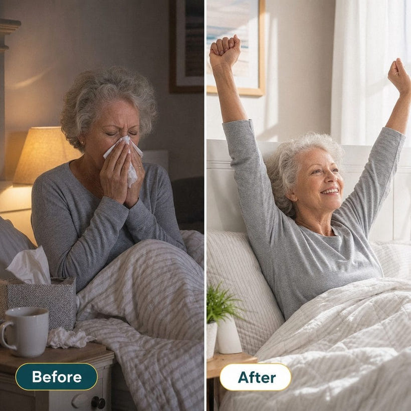 Waking up congested in bed
