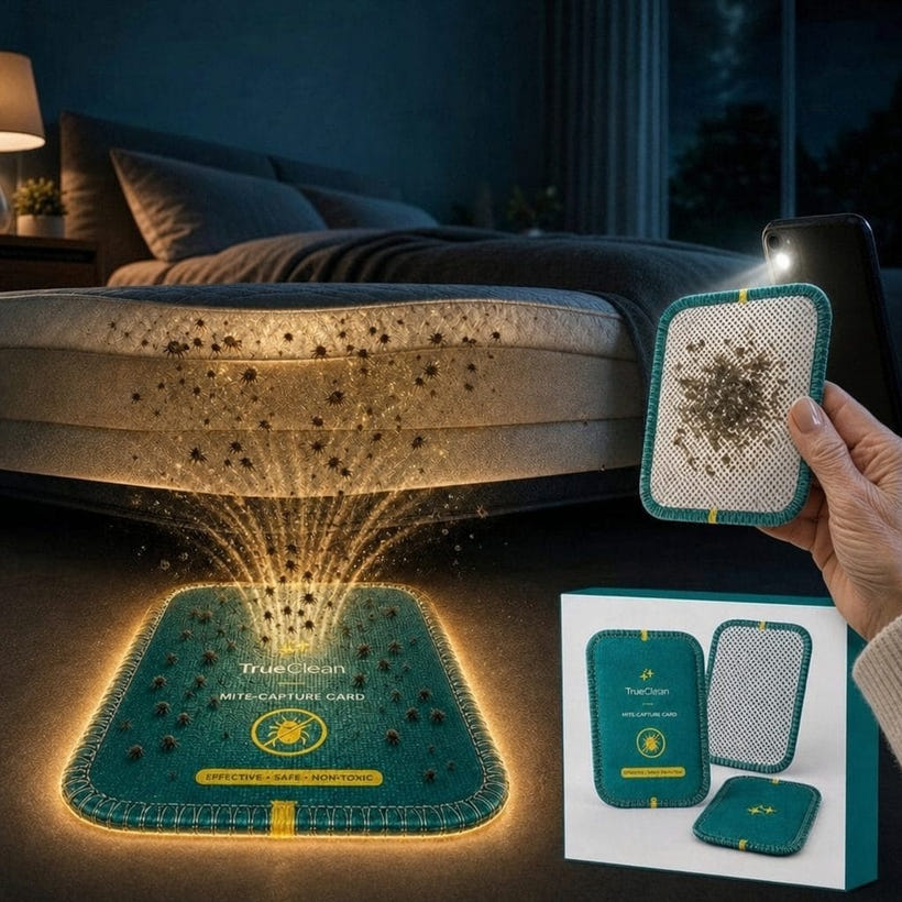 CaptureCard draws mites out of the mattress