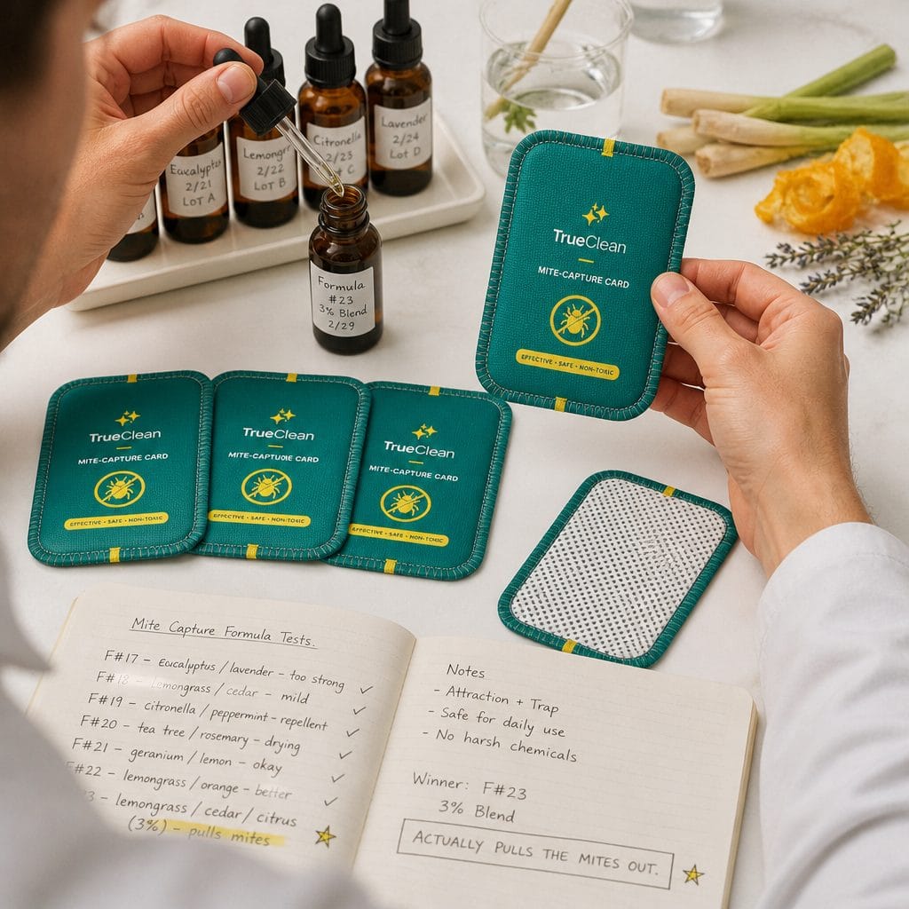 Testing scent-lure formulas at the bench
