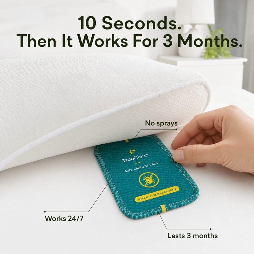 Ten second install under the mattress