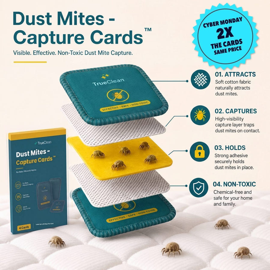 CaptureCards dust mite trap product visual 1
