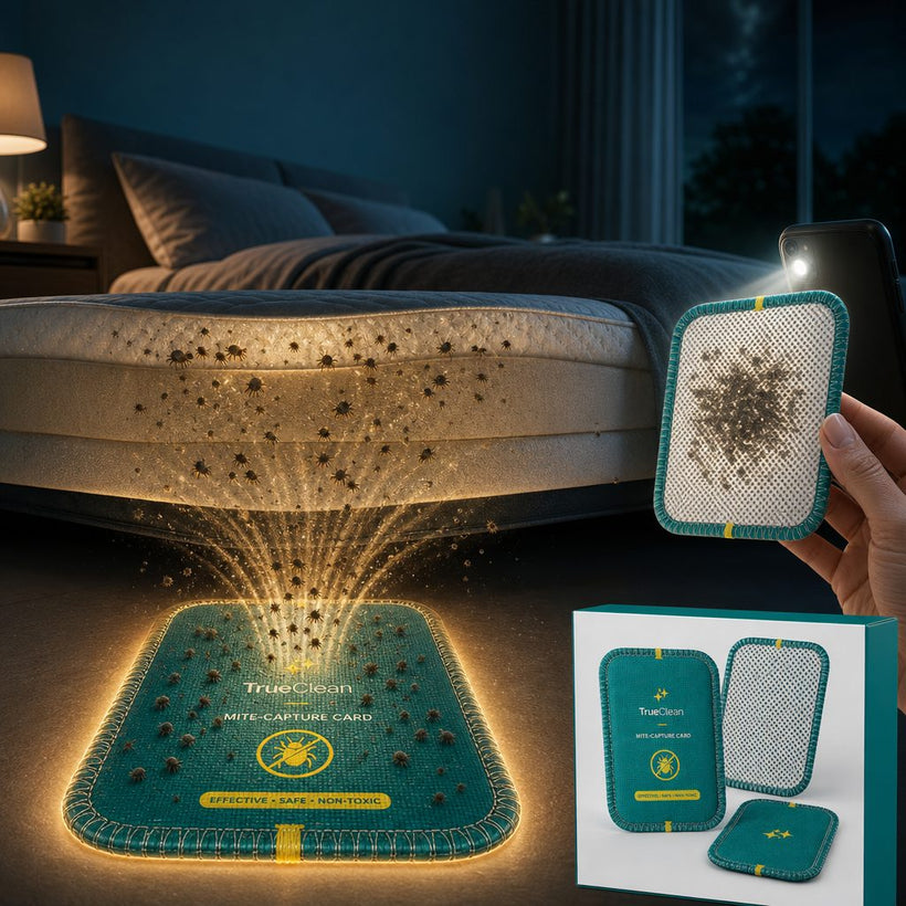 CaptureCard draws mites out of the mattress