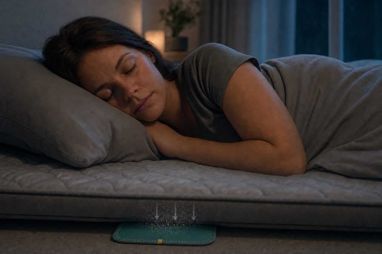 With a CaptureCard under the mattress: the lure pulls the problem down instead