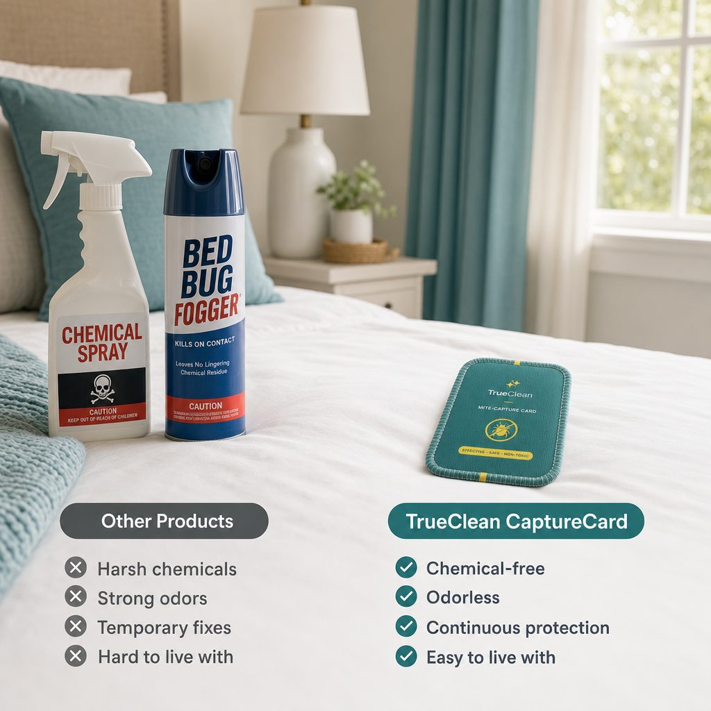 Sprays and foggers versus one clean card