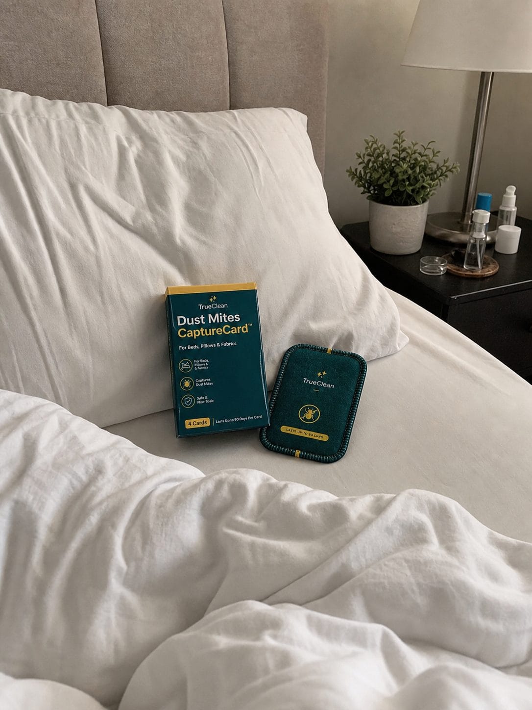 CaptureCards placed in the mattress and pillow zone