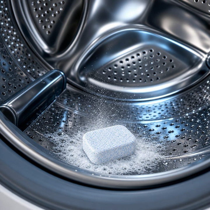 Tablet dissolving in the drum